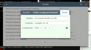 Un sustituto para xbacklight en Ubuntu, Linux Mint, Elementary y derivados. Atajo de teclado para aumentar el brillo.