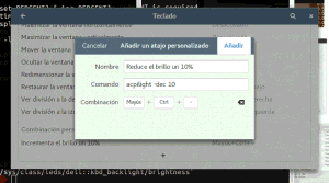 Un sustituto para xbacklight en Ubuntu, Linux Mint, Elementary y derivados. Atajo de teclado para reducir el brillo.