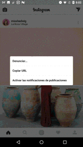 Compartir fotografías de Instagram en Android con InstaShare. Pantalla 2.