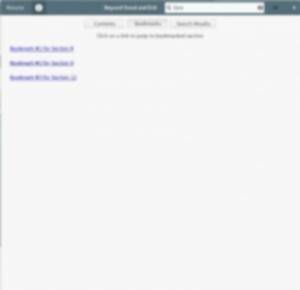 Un lector de ebook para PC. Marcadores.