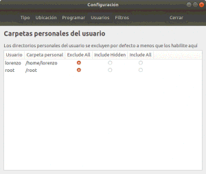 Backups de tu sistema con TimeShift. Directorios de backup.
