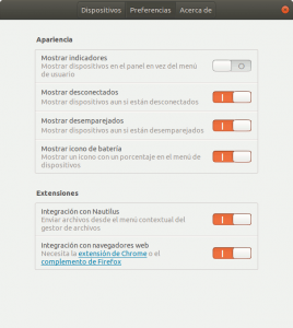 Conectar Android y GNOME. La solución definitiva. Configuración en GNOME.