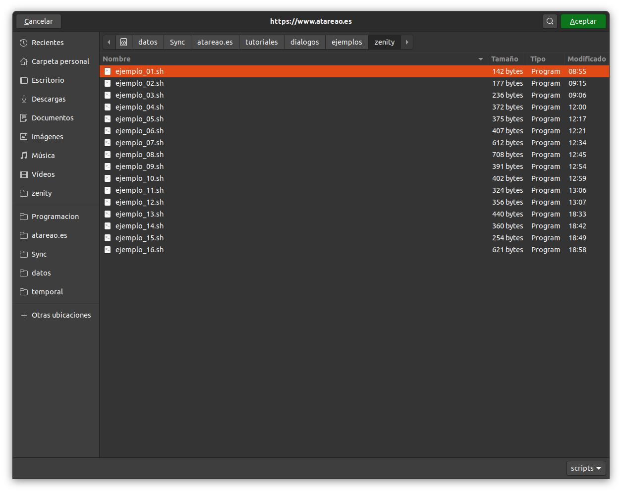 Zenity, diálogos para GNOME , Cinnamon, MATE… atareao con Linux