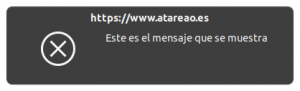 Un diálogo sencillo con JavaScript