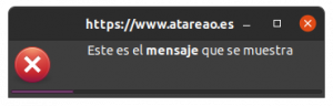 Un diálogo sencillo con YAD