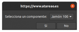 Mas variantes de selección de opciones, mostrando mas información