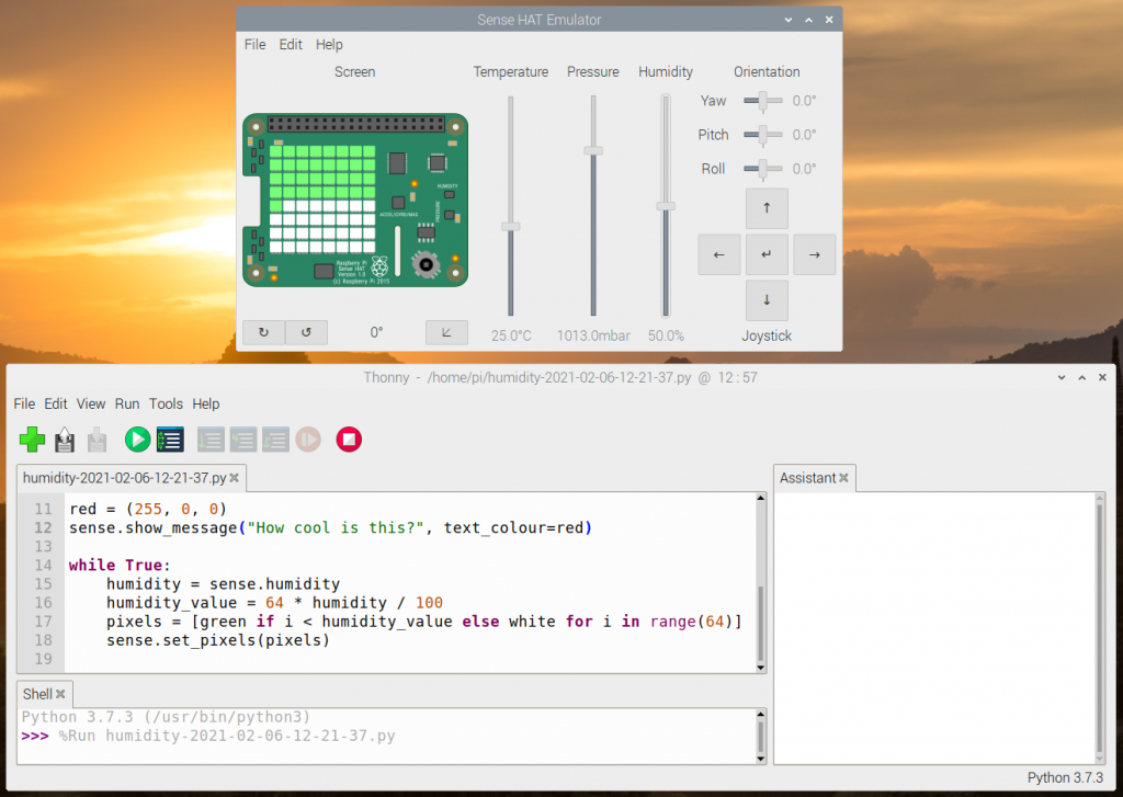 Sense HAT Emulator - atareao con Linux